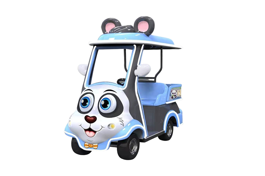 兩座帶貨箱卡通電動(dòng)觀光車