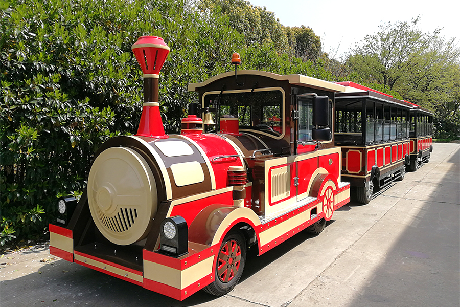 封閉式28座典雅大型無軌觀光列車